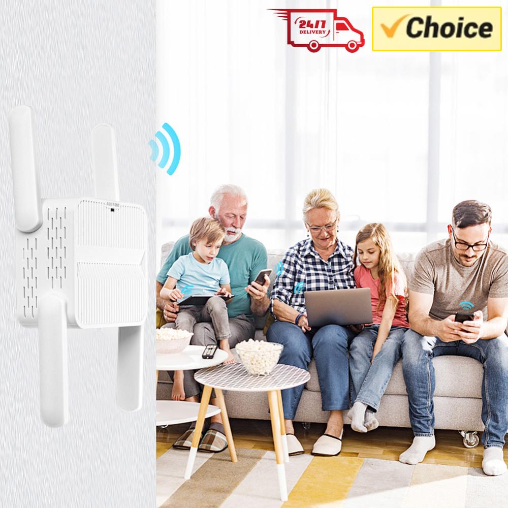 Wifi Range Extender - Penguat Sinyal WiFi 6 1500Mbps, Extender