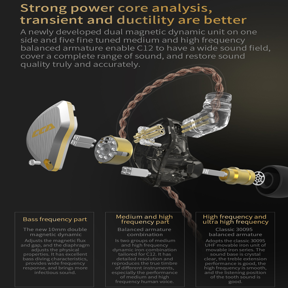 CCA C12 Headphone In-Ear Metal - Office Tech Essentials ulasan dan harga