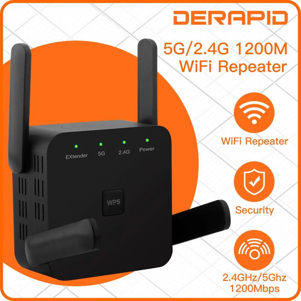 Repeater WiFi 1200Mbps 2.4GHz/ - Wifi Range Extender ulasan dan harga