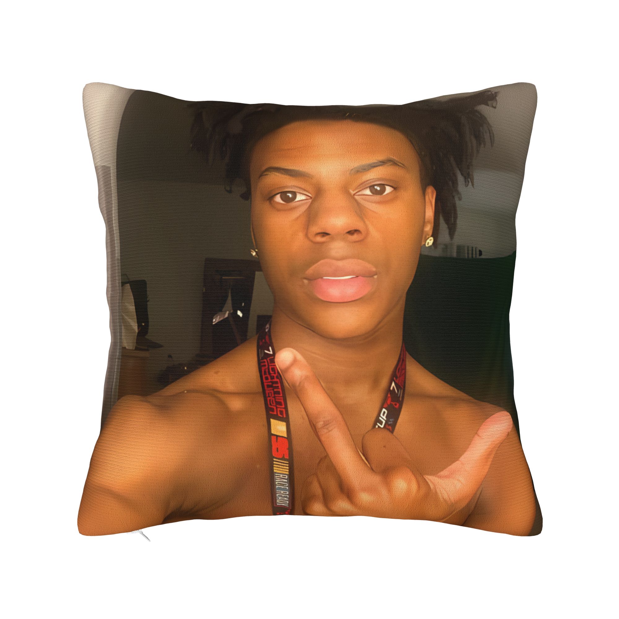 Sarung Bantal IShowSpeed, Moti - Office Youtuber ulasan dan harga